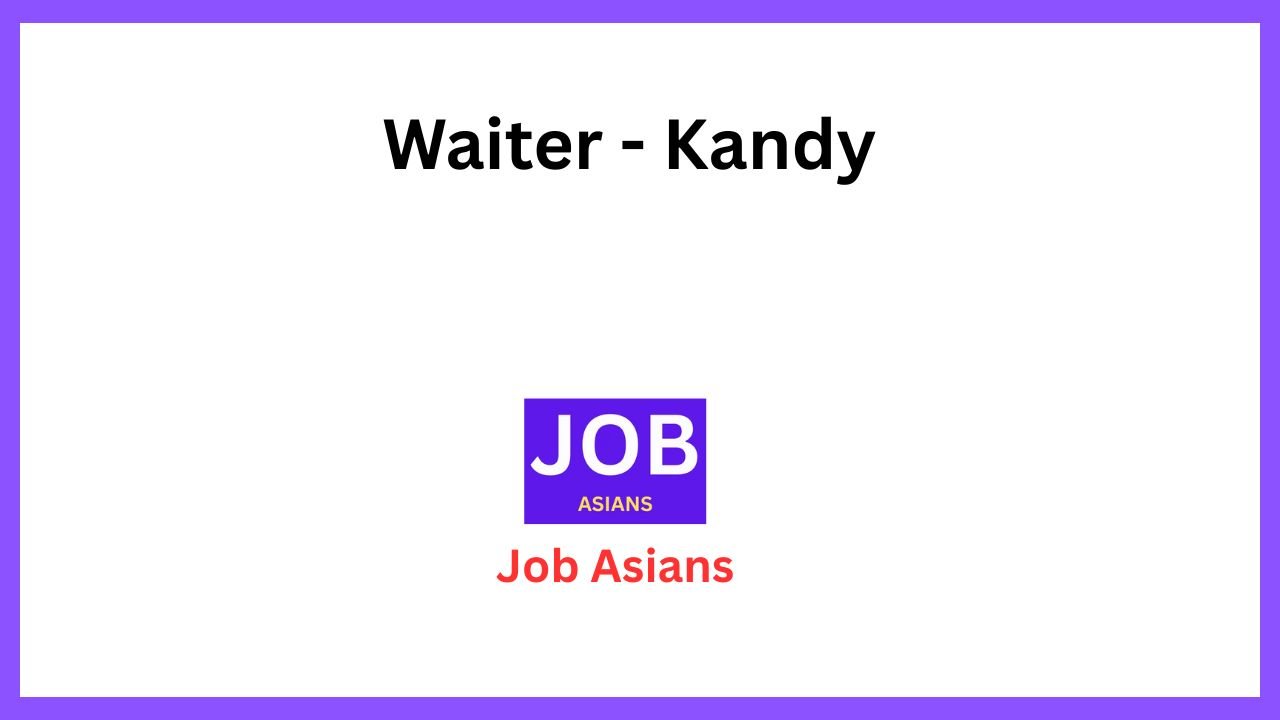 Waiter - Kandy